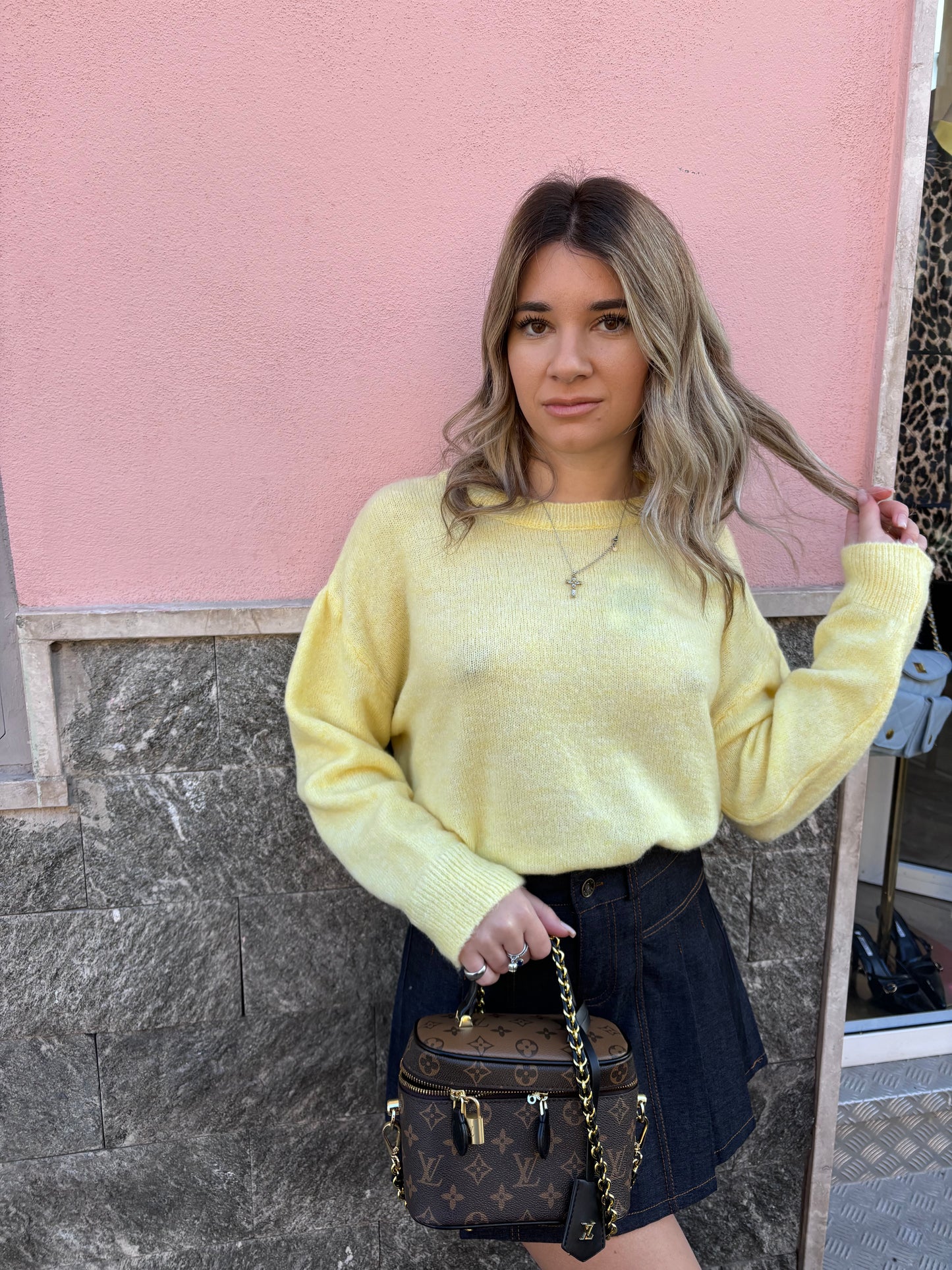 Pull primavera giallo