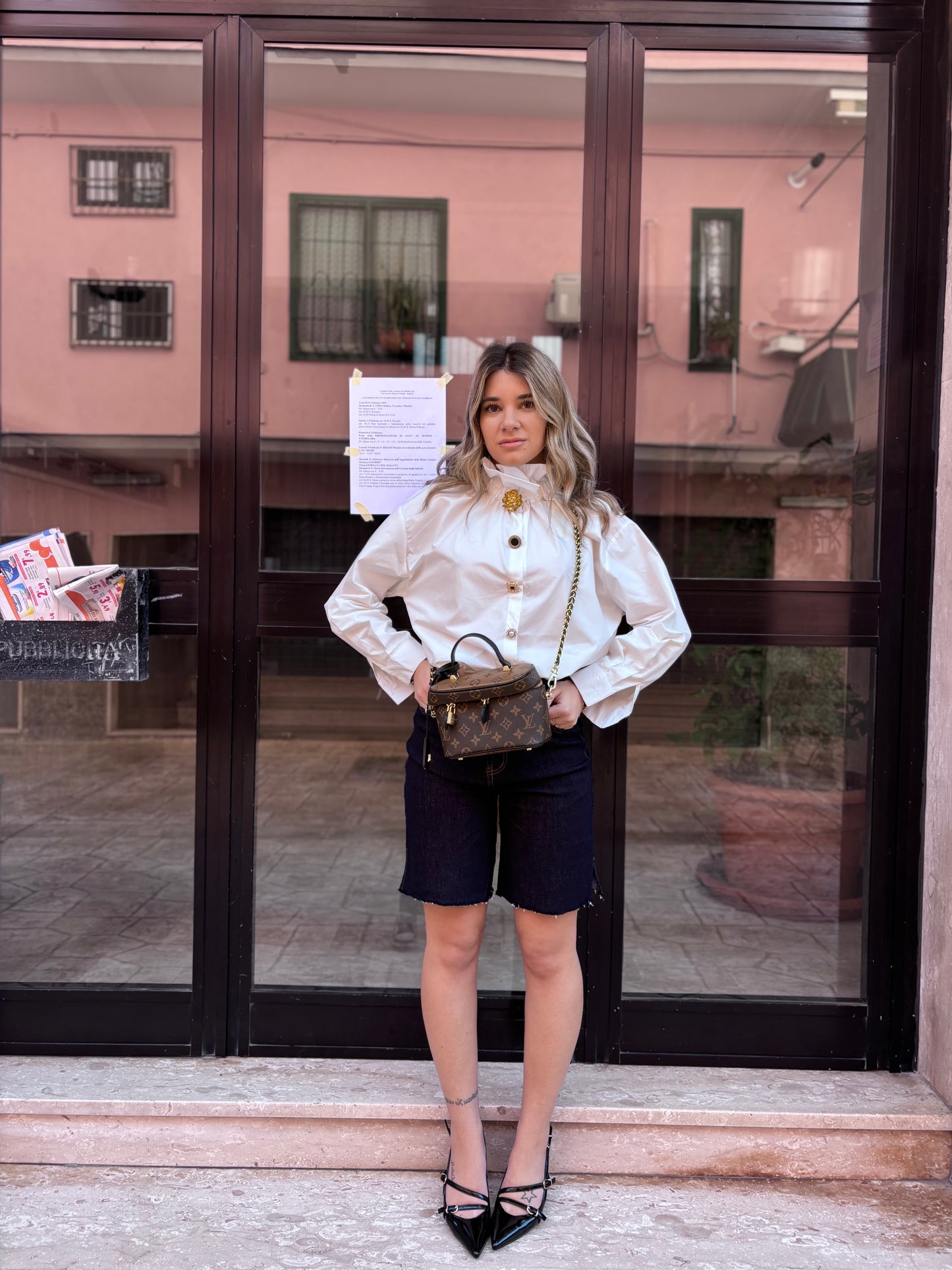 Bermuda lavaggio scuro