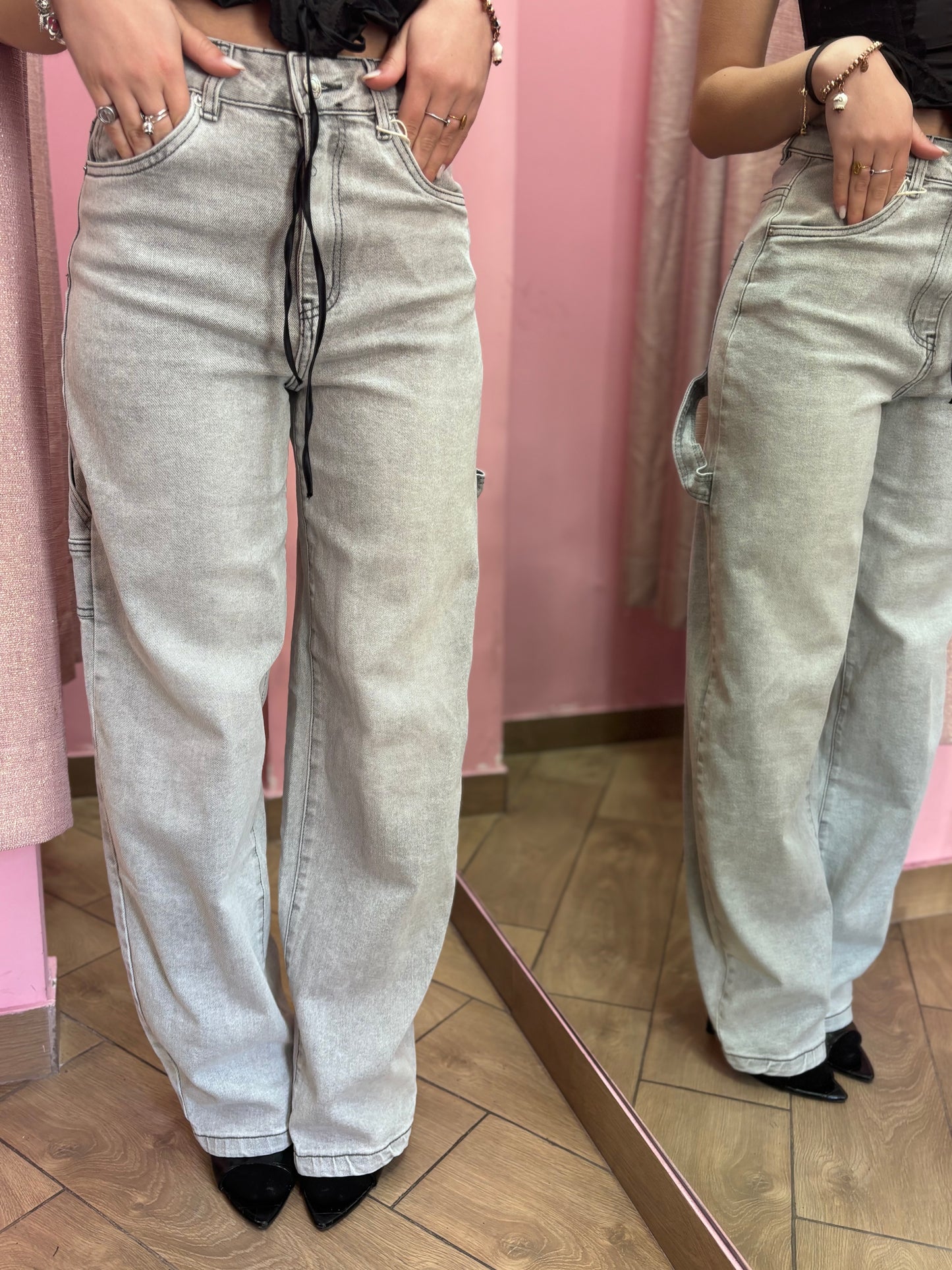 Denim balloon grigio chiaro