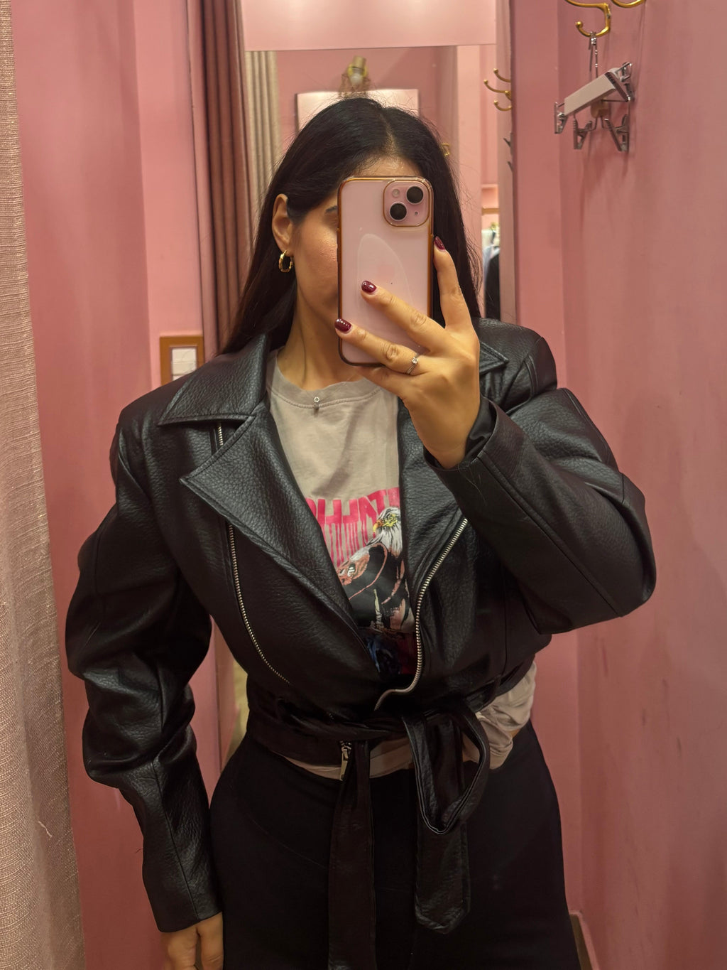 Chiodo CROP nero