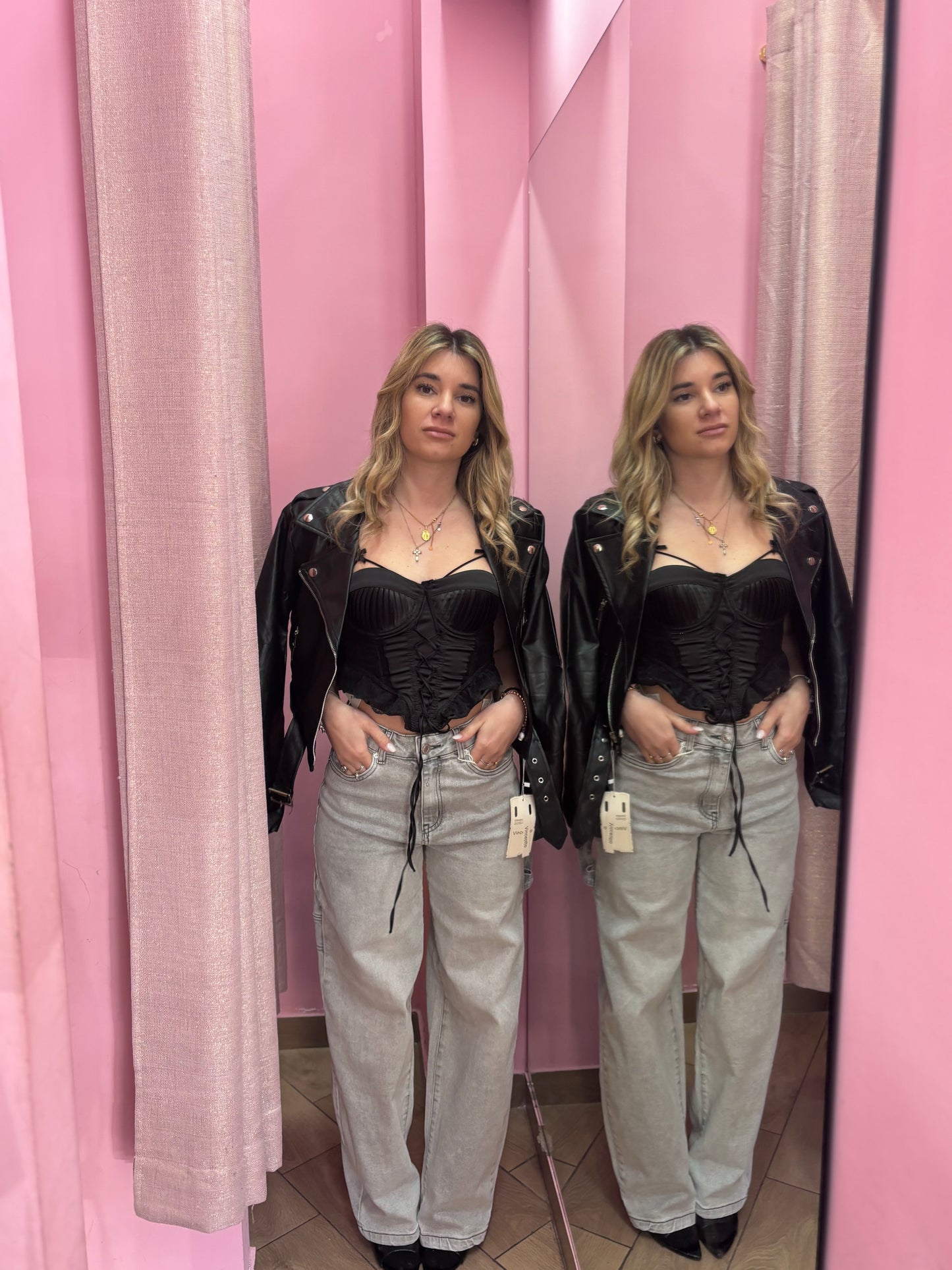 Denim balloon grigio chiaro