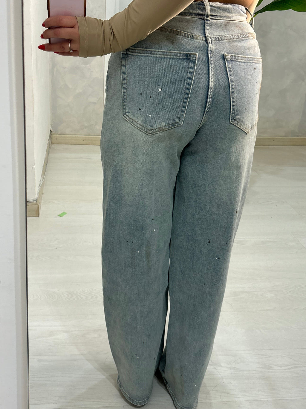 Denim reverse pittura