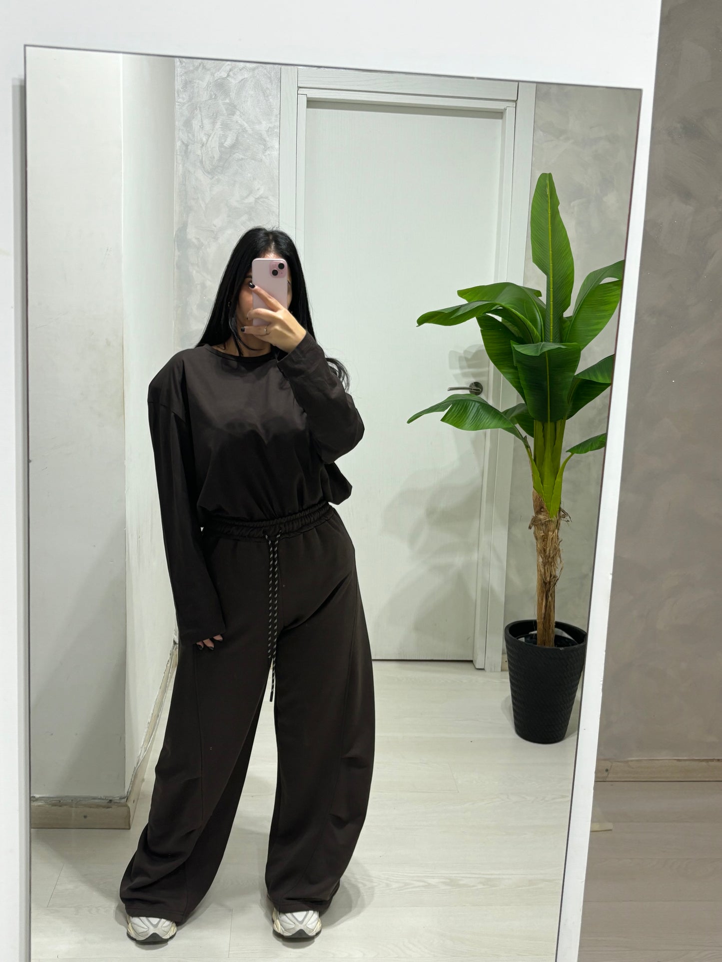 Maglia JUST long sleeve marrone