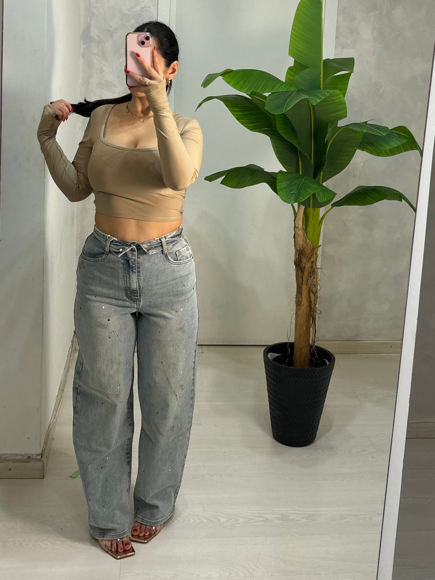 Denim reverse pittura