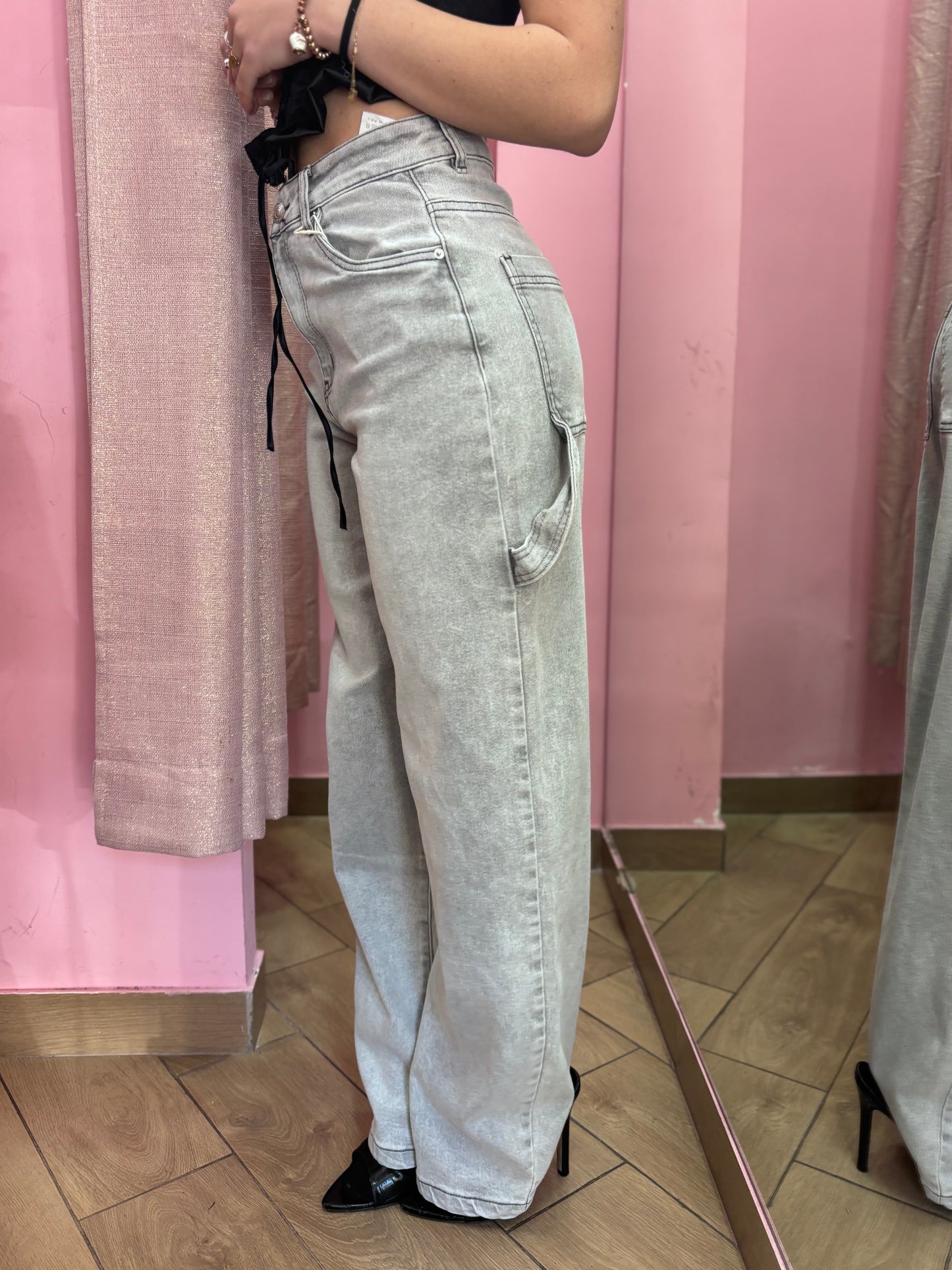 Denim balloon grigio chiaro