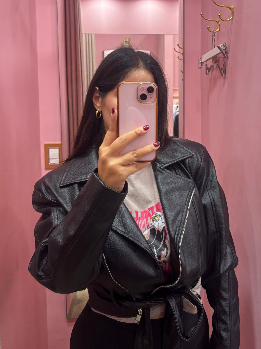 Chiodo CROP nero