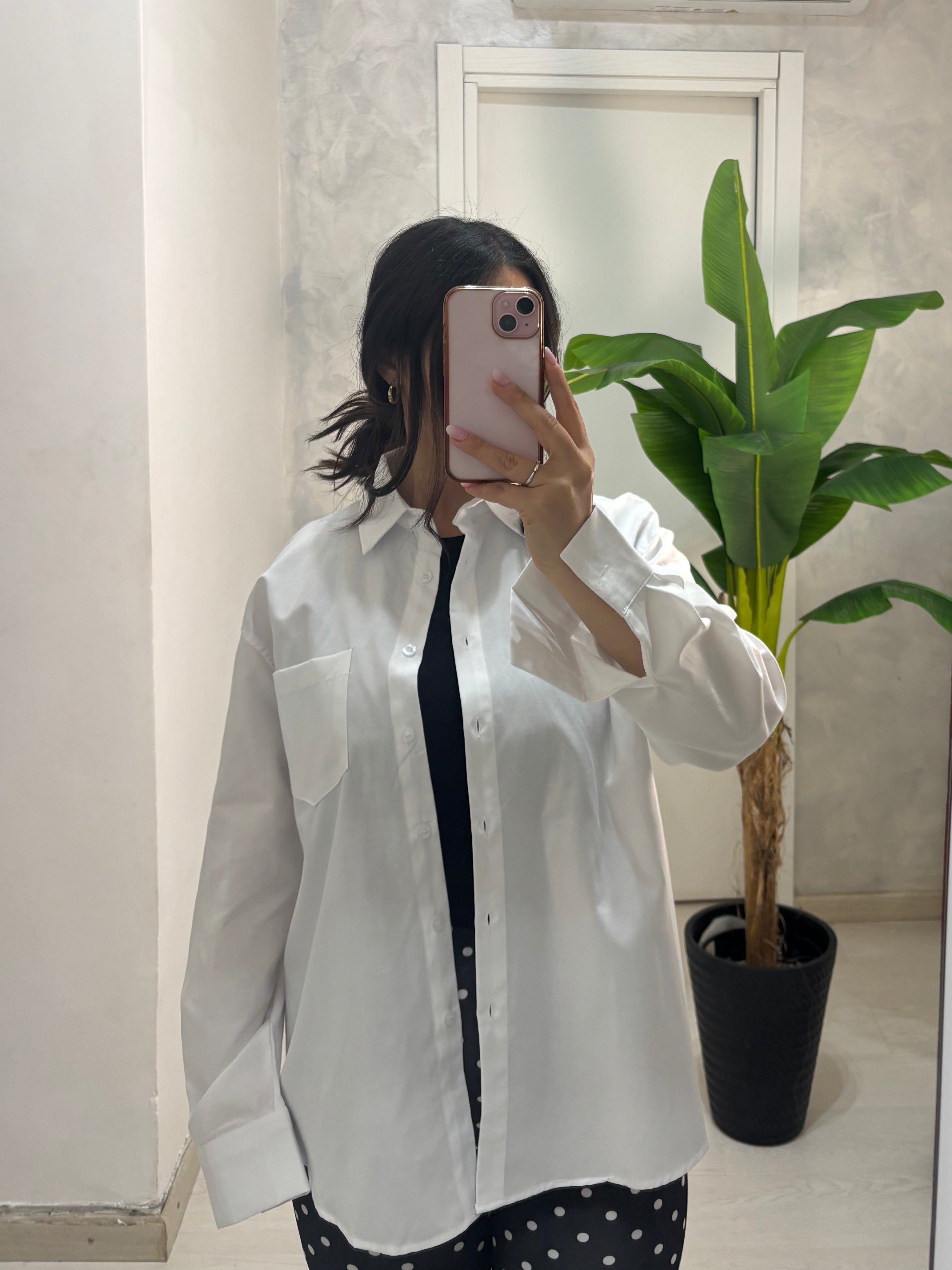 Camicia taschino bianca