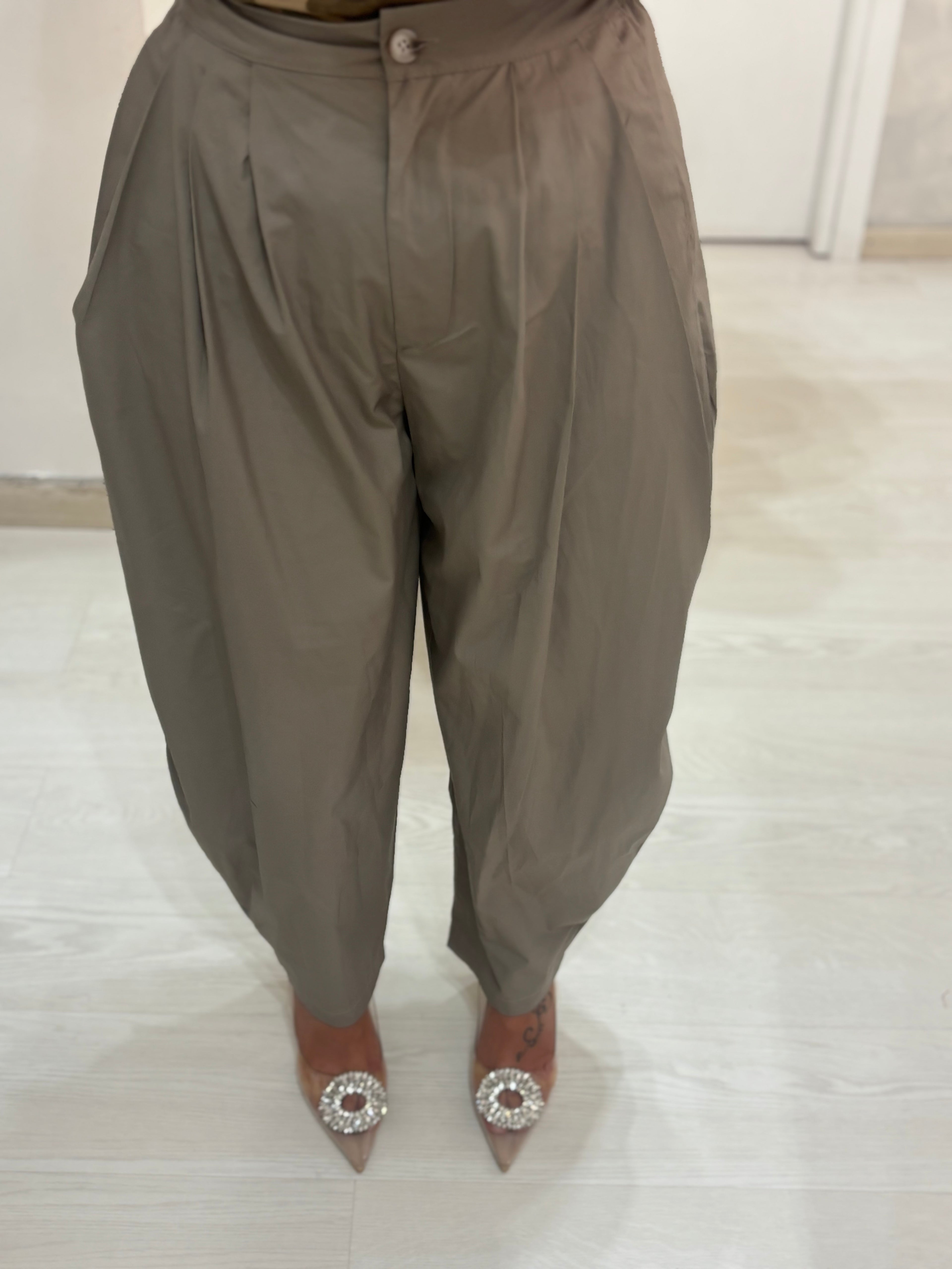 Pantalone ballon beige