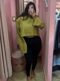 Maglia crop manica lunga