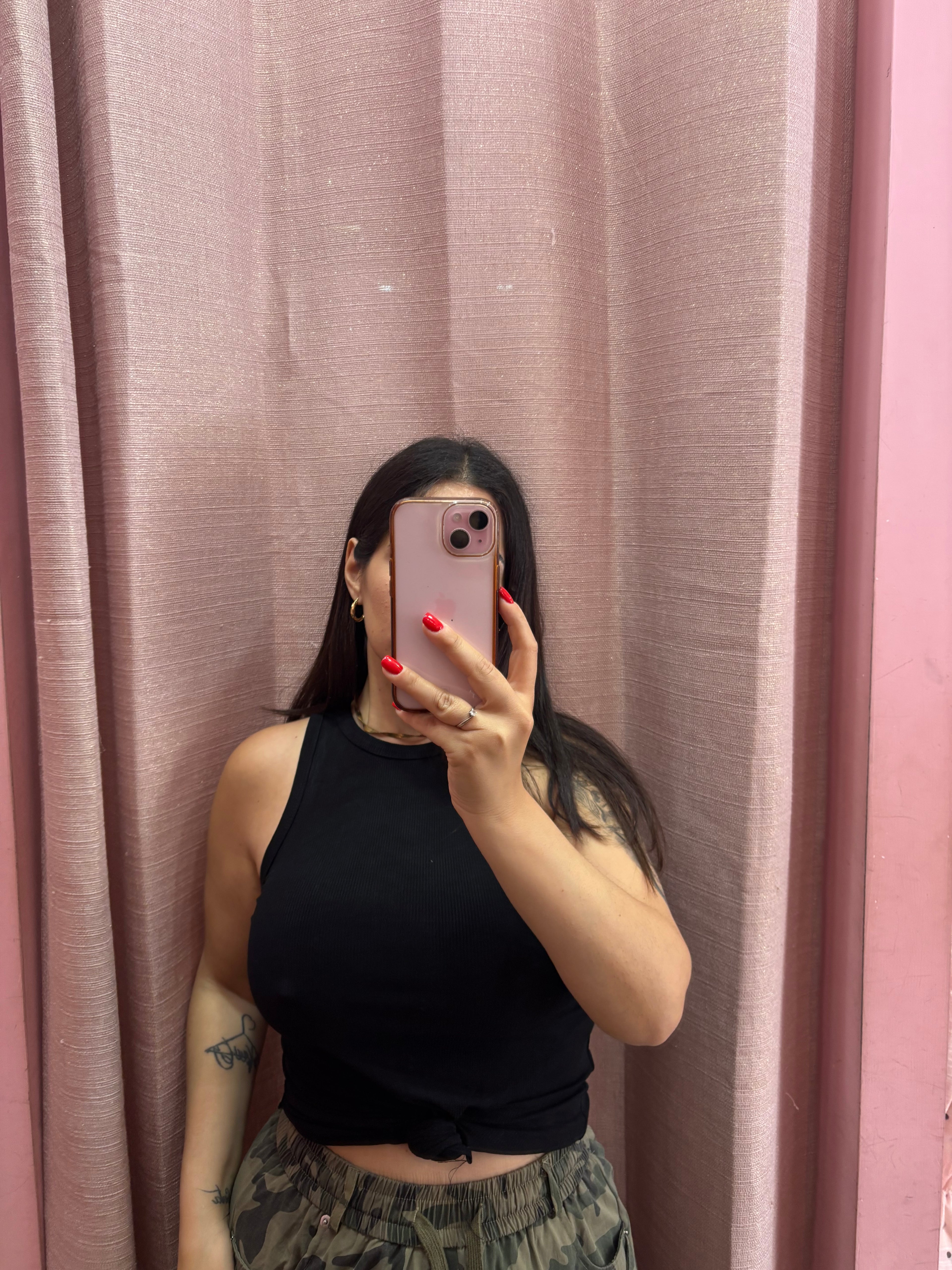 Canotta con nodo black