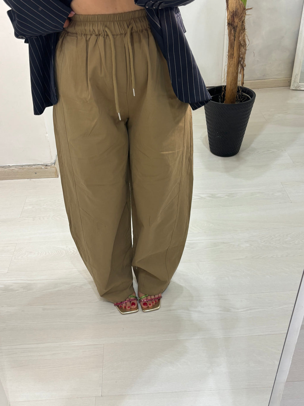 Pantalone ballon tabacco