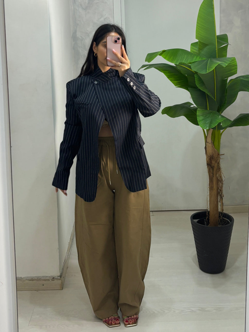 Pantalone ballon tabacco