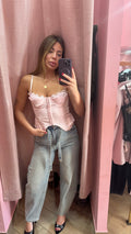 Corpetto mochy rosa