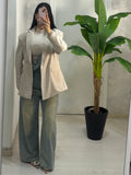 Giacca spallina beige