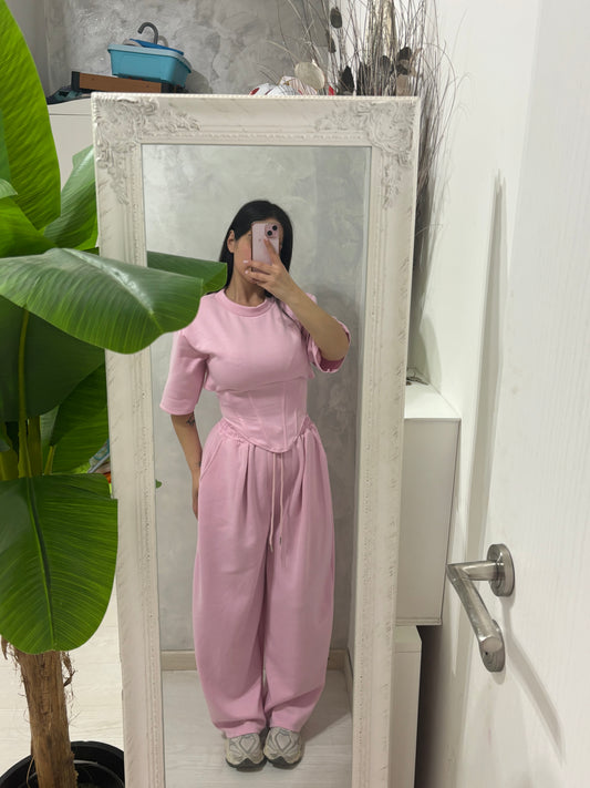 Coordinato tuta Baloon pink