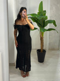 Vestito in pizzo nero
