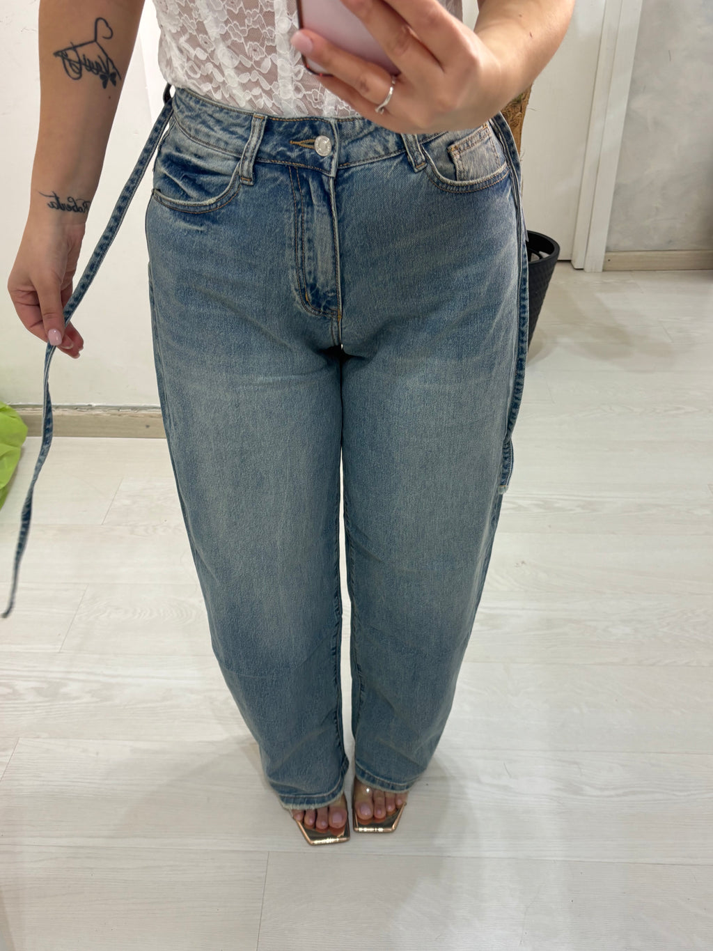 Denim ballon fit