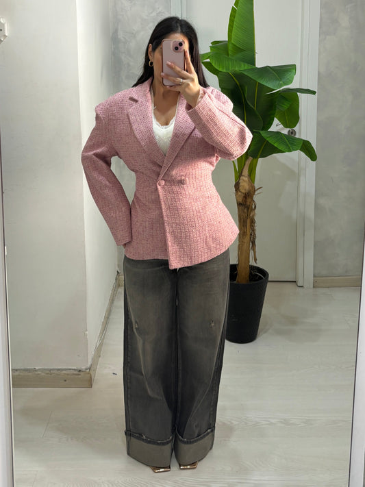 Denim grigio piegone