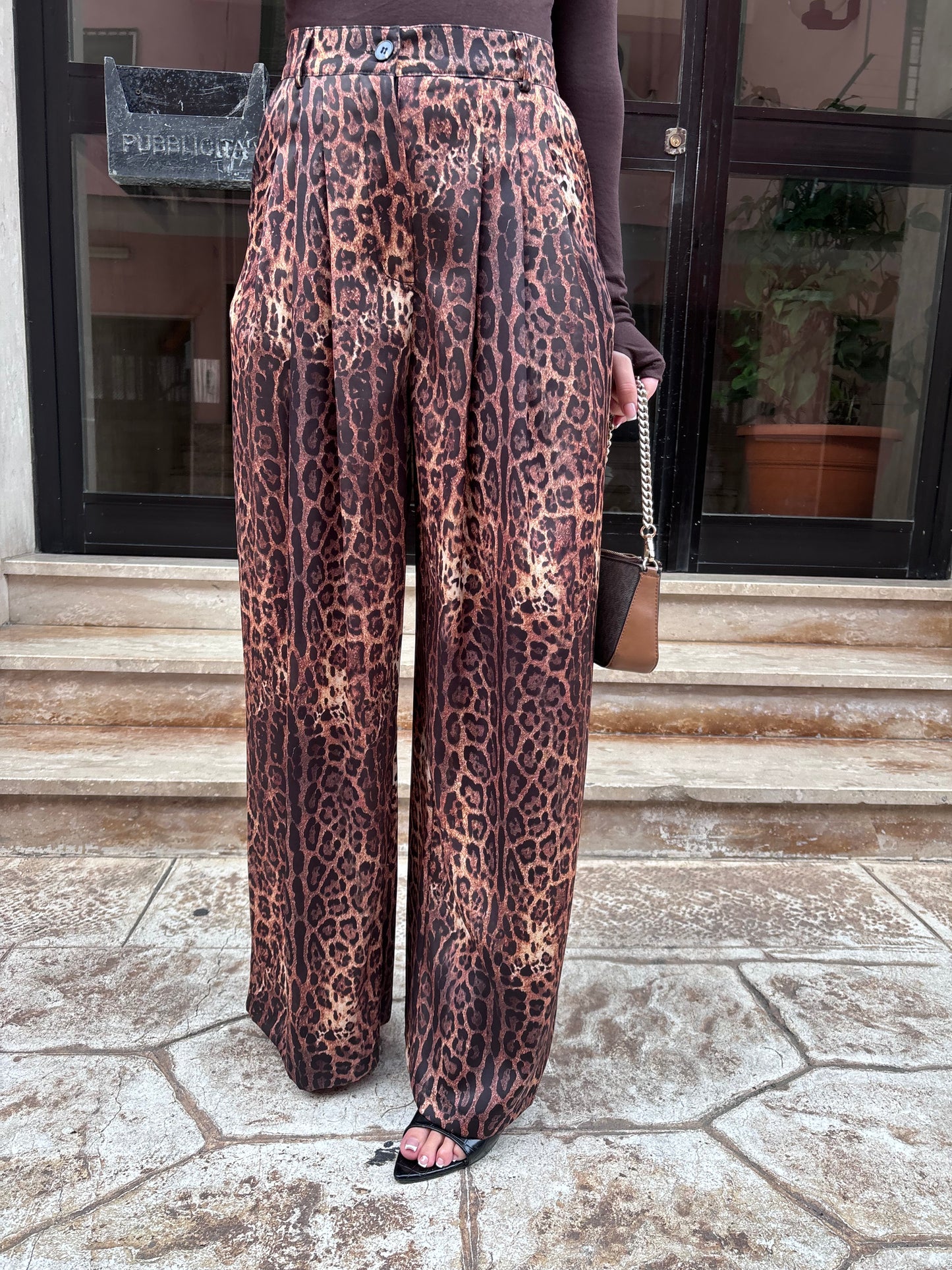 Pantalone satin ghepard