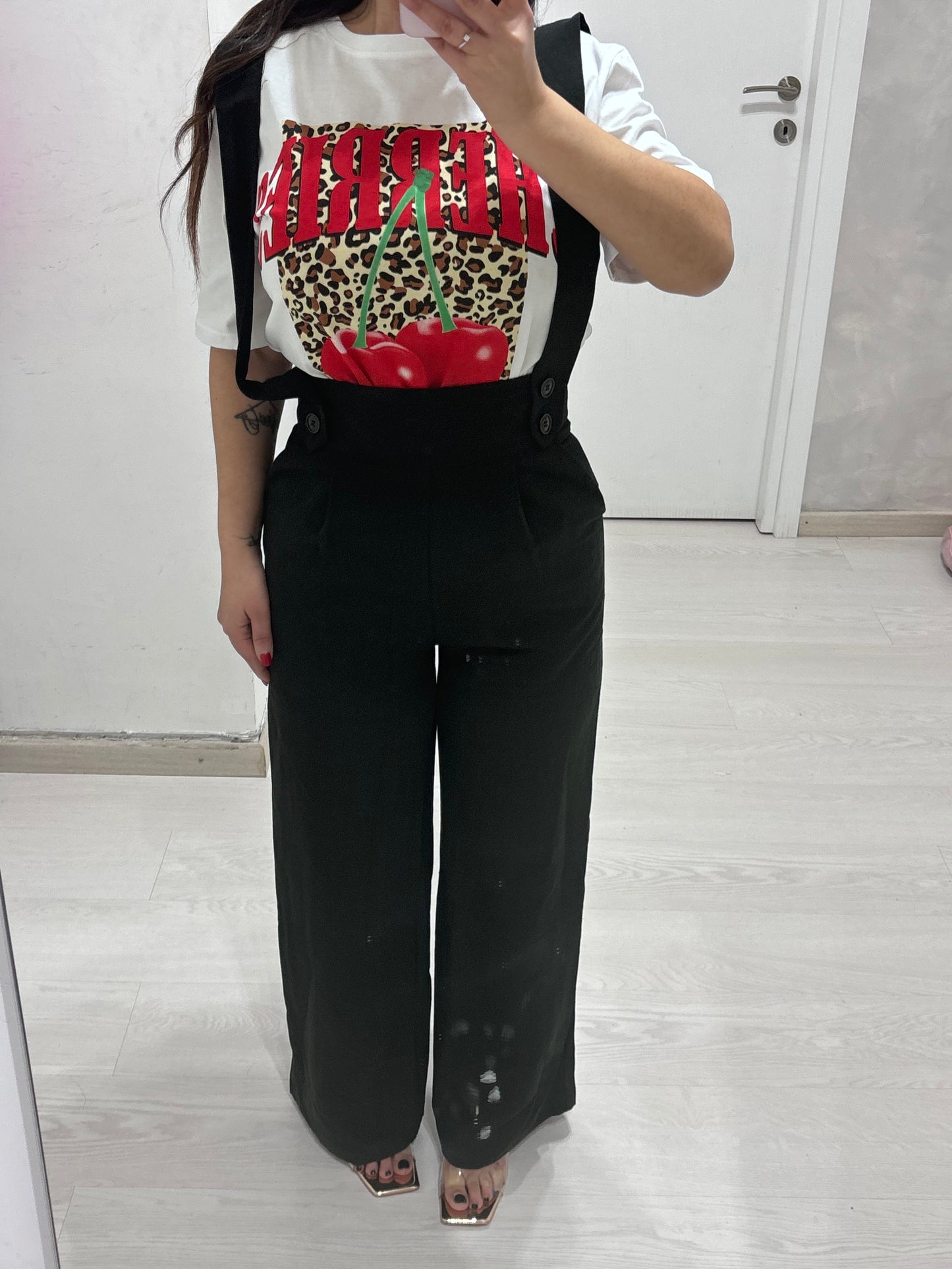 Salopette black