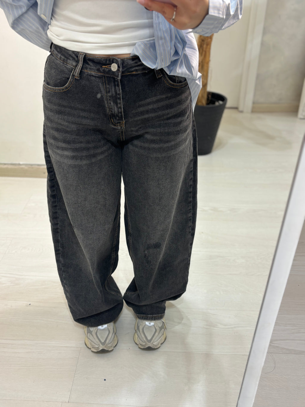 Denim balloon Grey