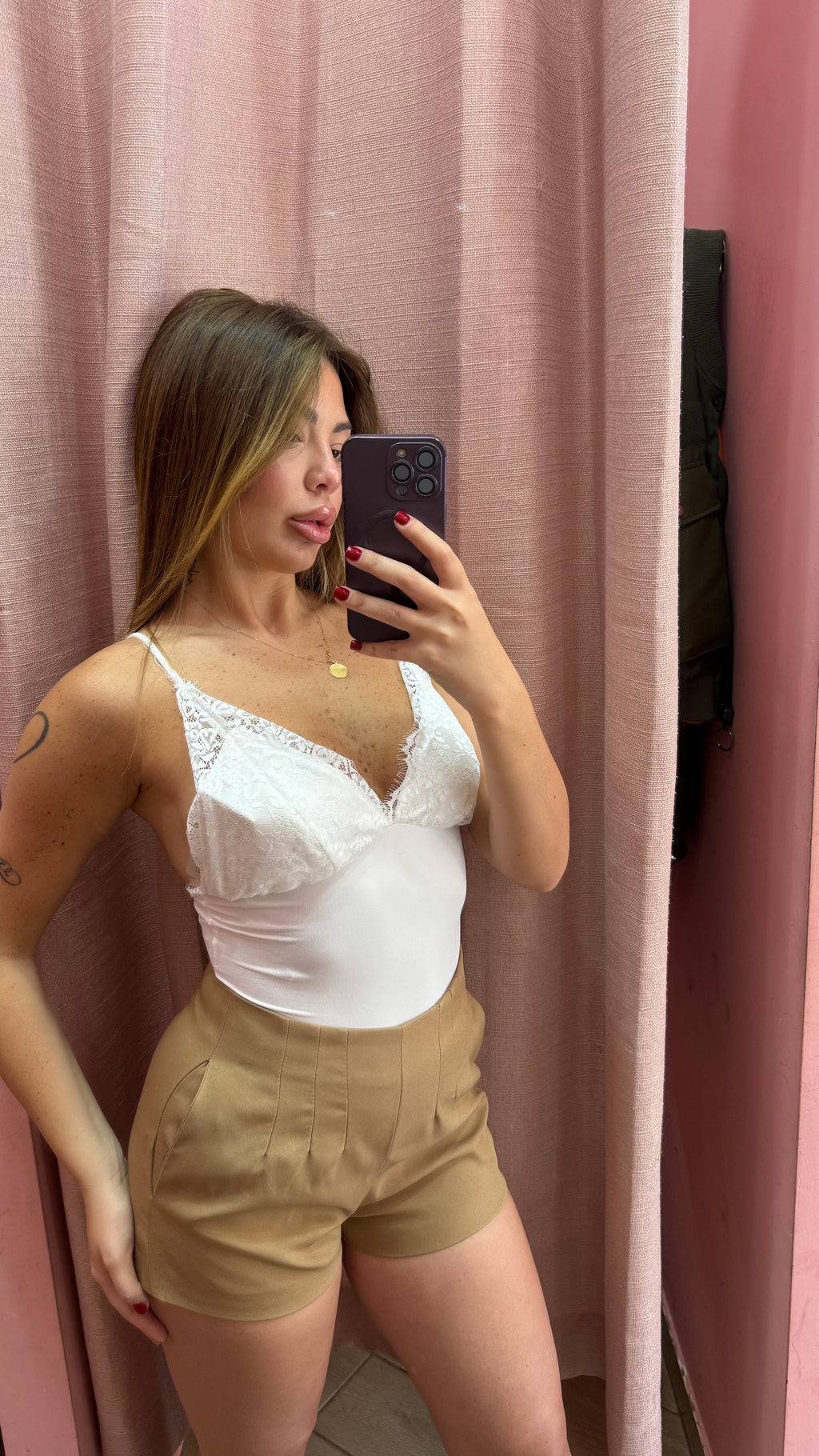 Body triangolo white
