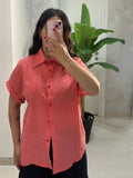 Camicia quadretti arancio