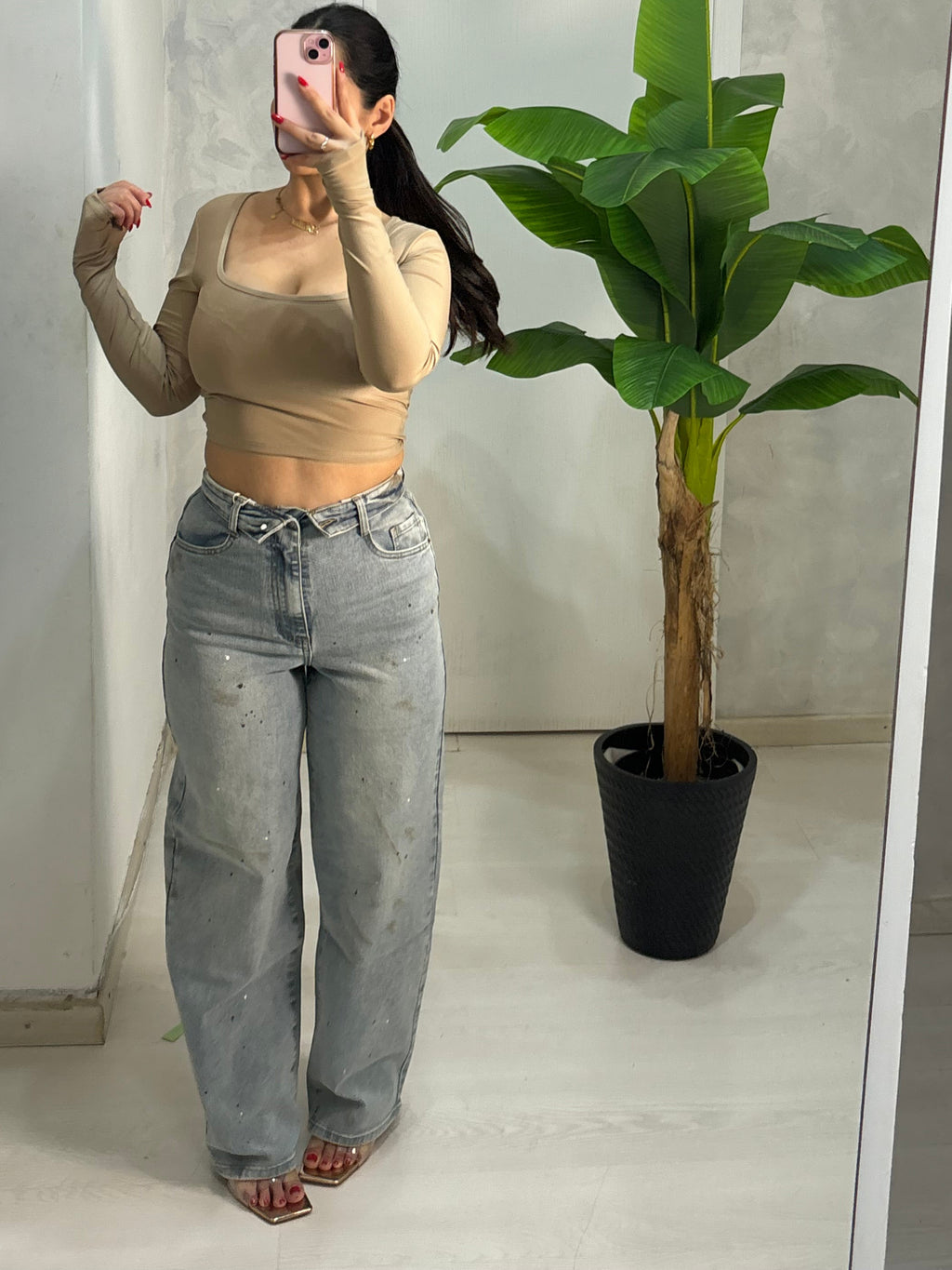 Denim reverse pittura