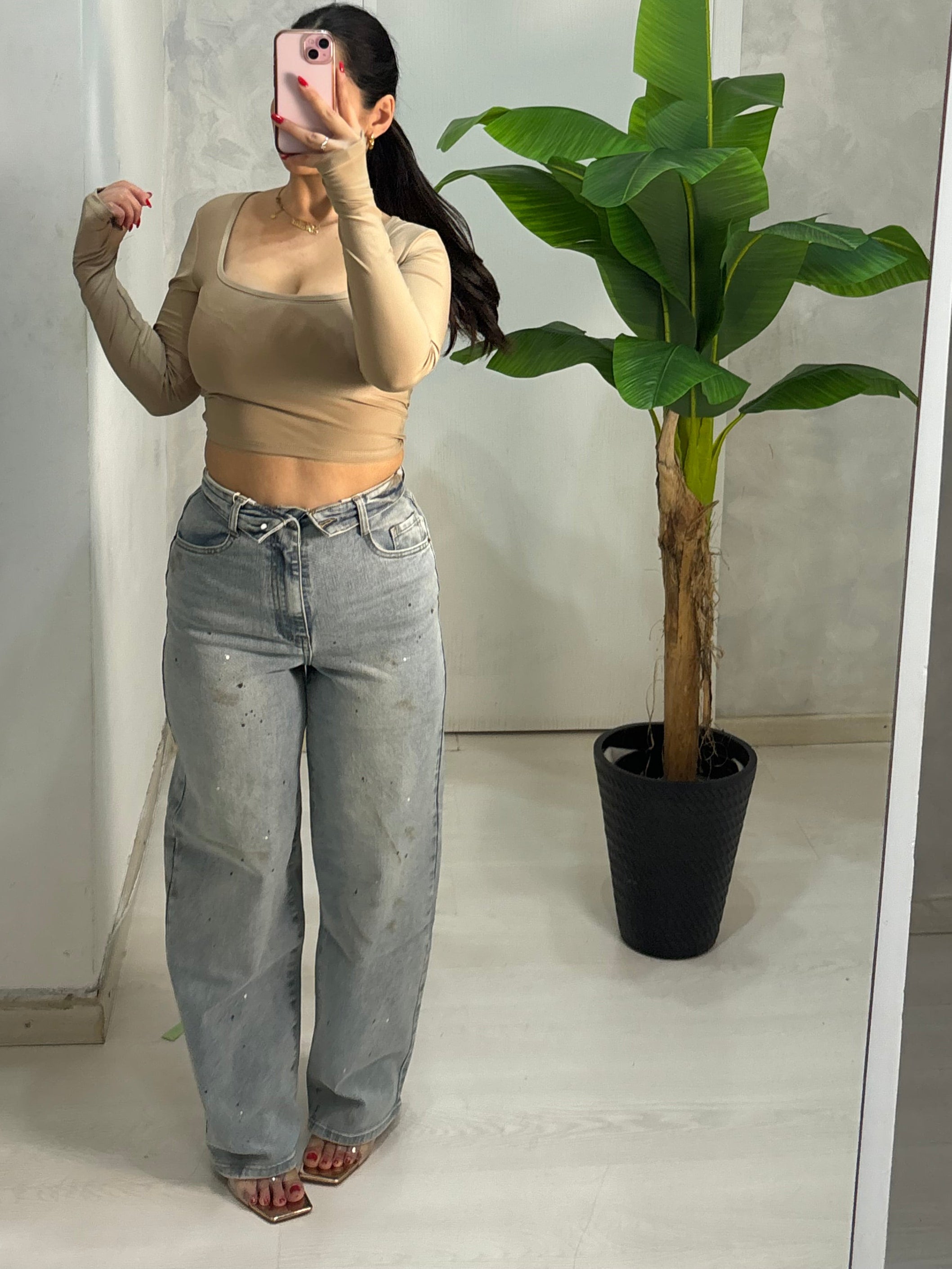 Denim reverse pittura