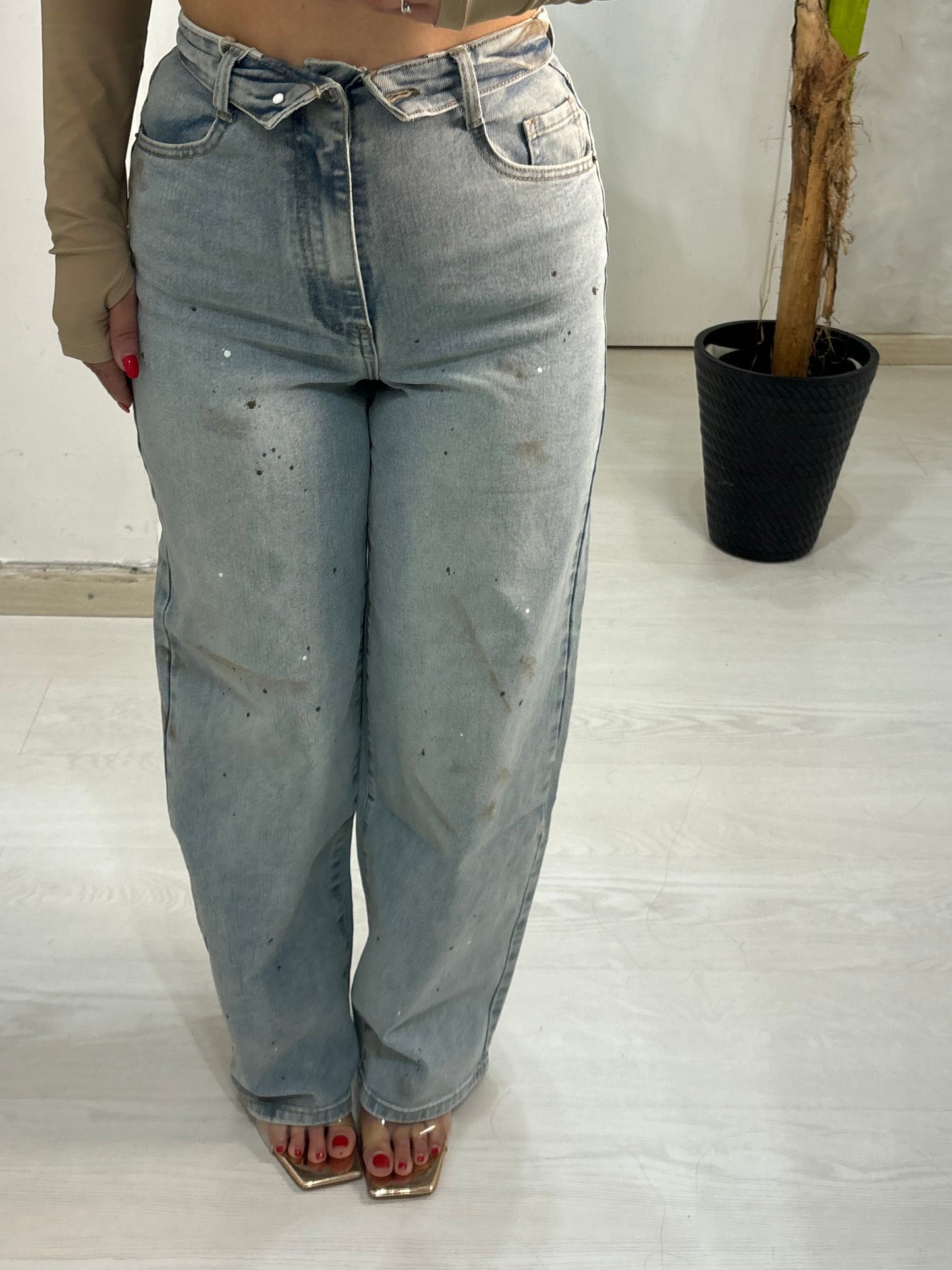 Denim reverse pittura